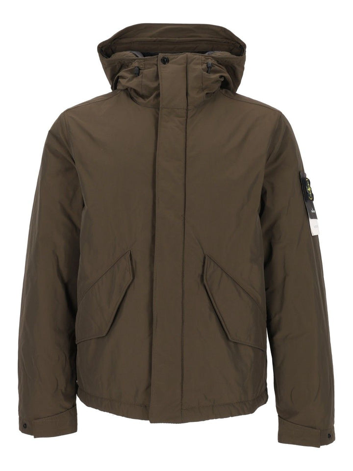 Stone Island Matte Micro Rep Jacket Jackets - Grey | 97a613d23c1912a866911652d275e9a2b2af7923
