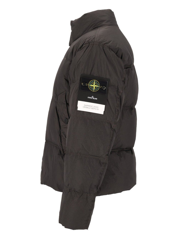 Stone Island Short Down Jacket Jackets - Grey | 2ed50c261bc9f8b1a2fb6b819d36ec2092870c35