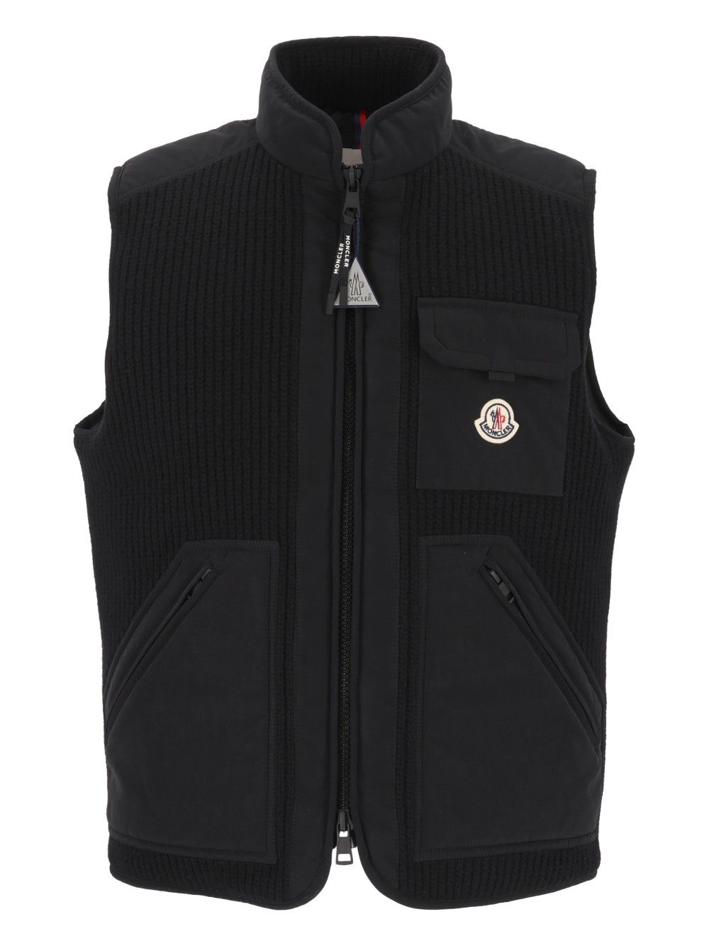 Moncler Lenevra Down Padded Vest Jackets - Black | 3272a7aa9adf4ecf49b9e58709dbe155e289881e