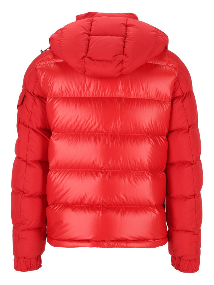 Moncler Maya Short Down Jacket Jackets - Red | 7b826e327260b1d36df7ea7a8ba53cb97a36e548