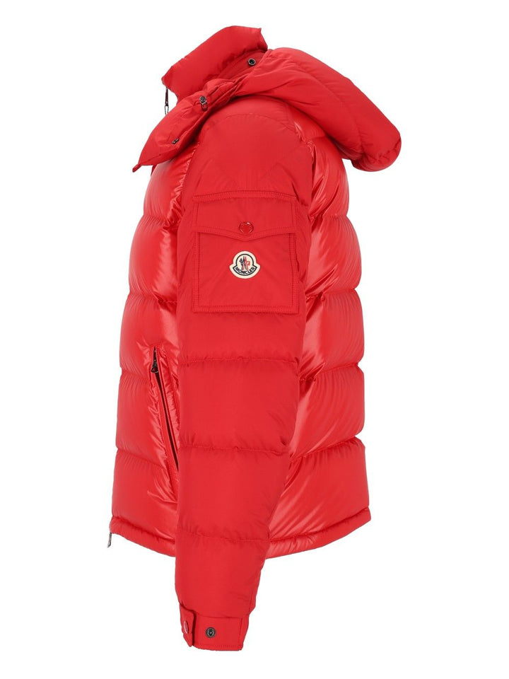Moncler Maya Short Down Jacket Jackets - Red | 929993da7a4e0366bc7239cad6ff417b6290cf1d