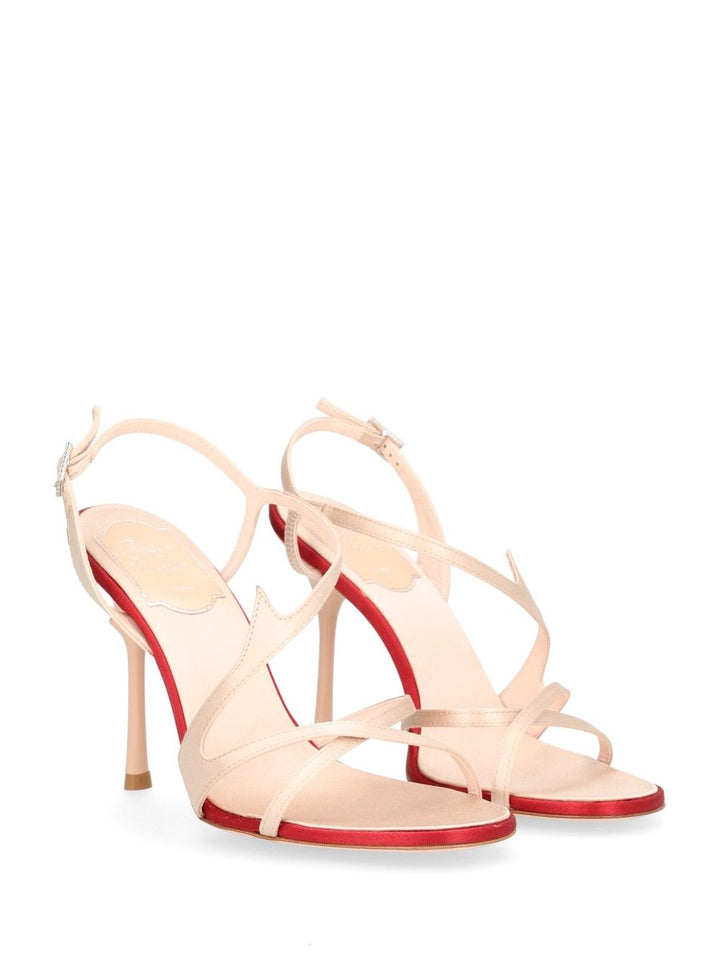 Roger Vivier Rose Vivier Satin Sandals - Rose | 94cd64d8085572271485f2d57973e2968fd53b6b