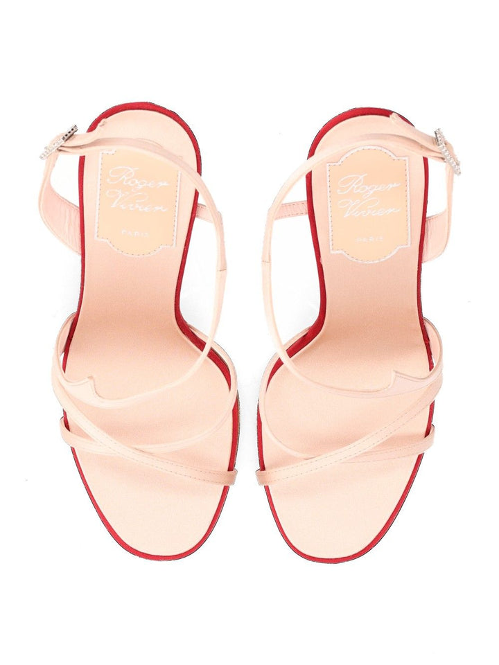 Roger Vivier Rose Vivier Satin Sandals - Rose | 738cfe6d12700877a55ee7d16b3d6f3597c90adb