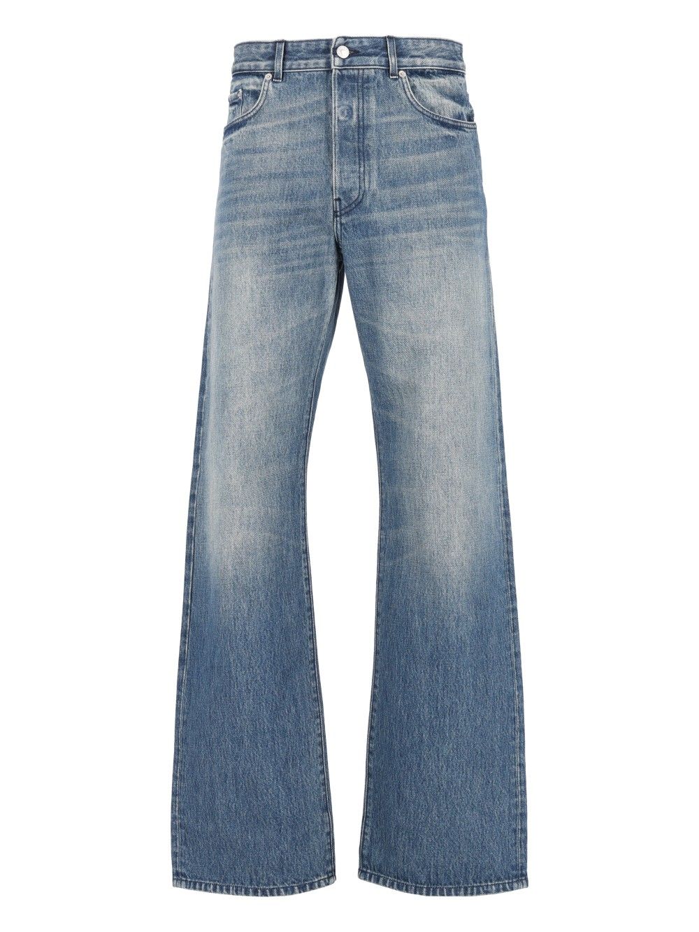Dries Van Noten Peyter Midweight Stone Wash 5 Pocket Relaxed Fit Denim Jeans - Blue | e1a4c2cc89c4c58f89db221de9832dac27d1a820