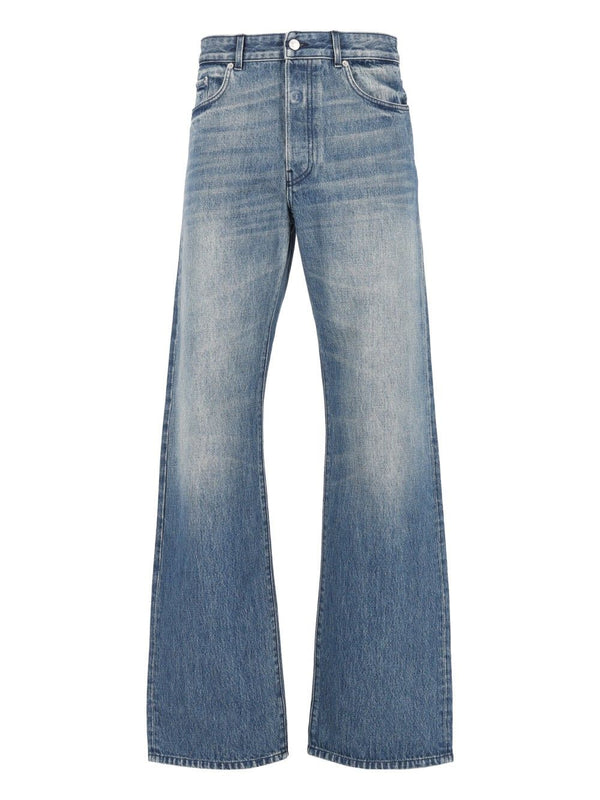 Peyter Midweight Stone Wash 5 Pocket Relaxed Fit Denim Blue