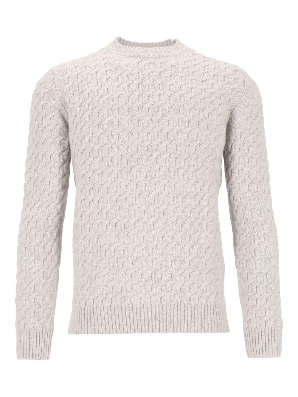 Al Duca D'Aosta Cable Knit Sweater Knitwear - Grey | 7e990bc399c9a8ae5e86645d0eff67a26eea0bdb