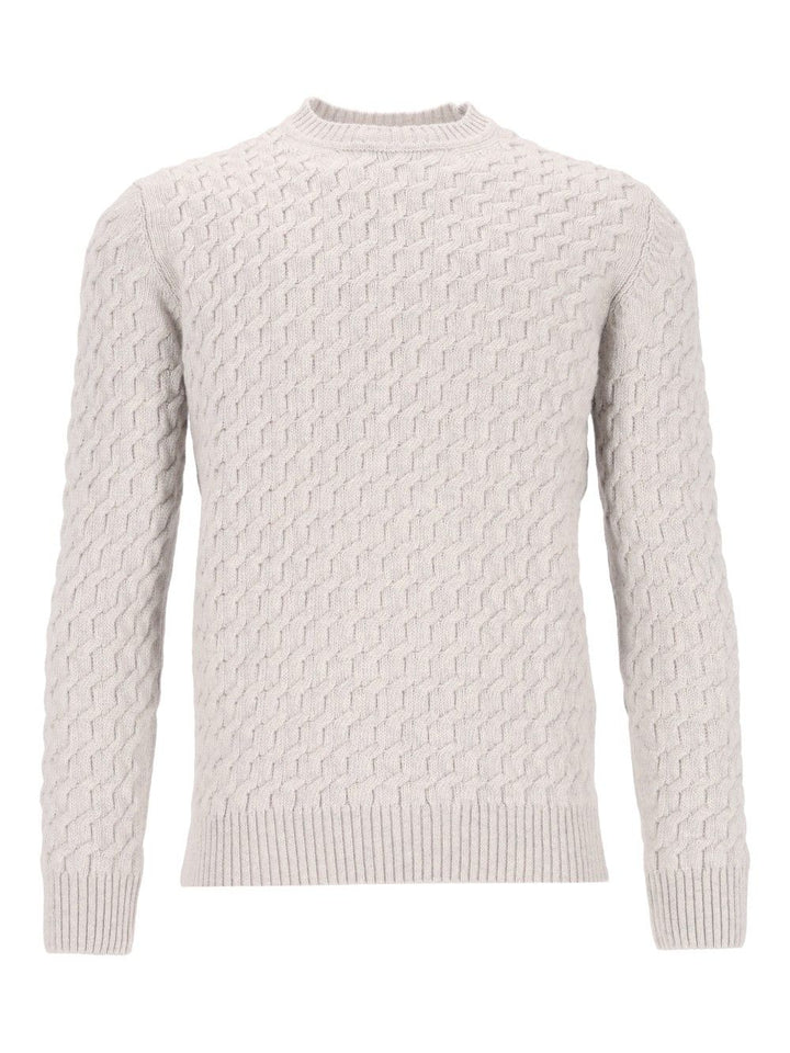Al Duca D'Aosta Cable Knit Sweater Knitwear - Grey | 7e990bc399c9a8ae5e86645d0eff67a26eea0bdb