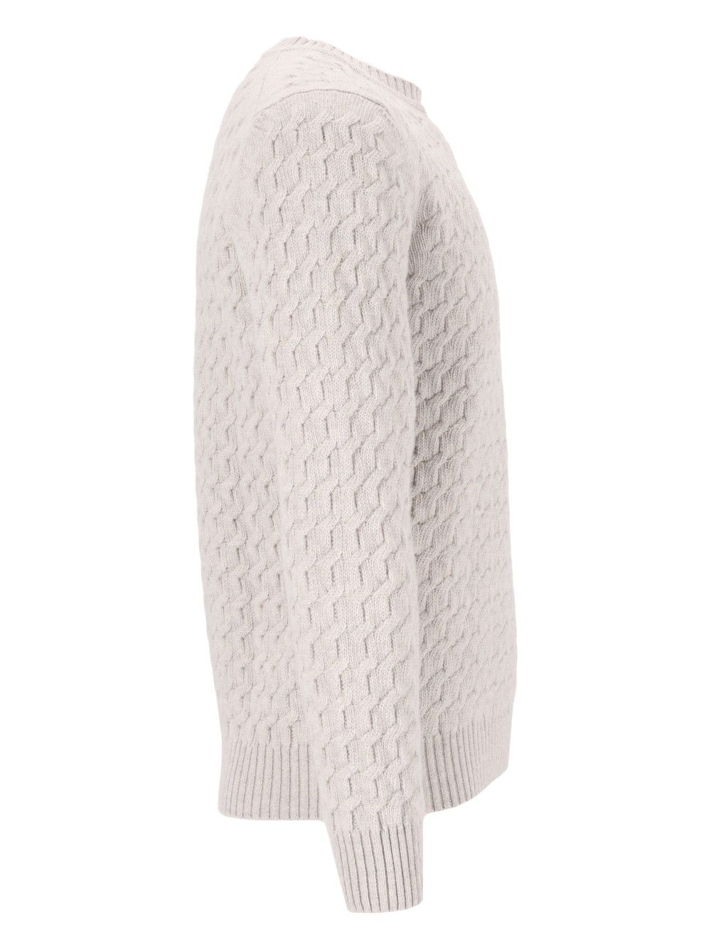 Al Duca D'Aosta Cable Knit Sweater Knitwear - Grey | 2482a17c5ad4df8198267d0e513e5a858d4c571f