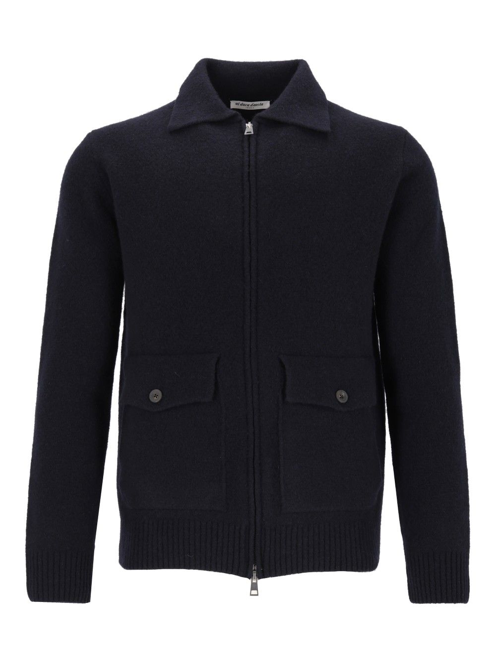 Al Duca D'Aosta Zip Cardigan Knitwear - Blue | 2f3e43a54f136a7f3bdfba1c9c190464570e73f3
