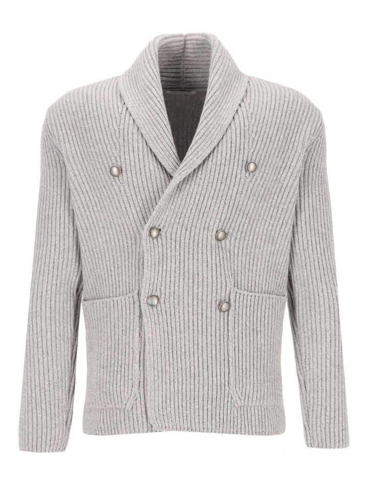 Al Duca D'Aosta Double-Breasted Cardigan Knitwear - Grey | edbf60c56201eded5da67ce9228713e567c0f6b7