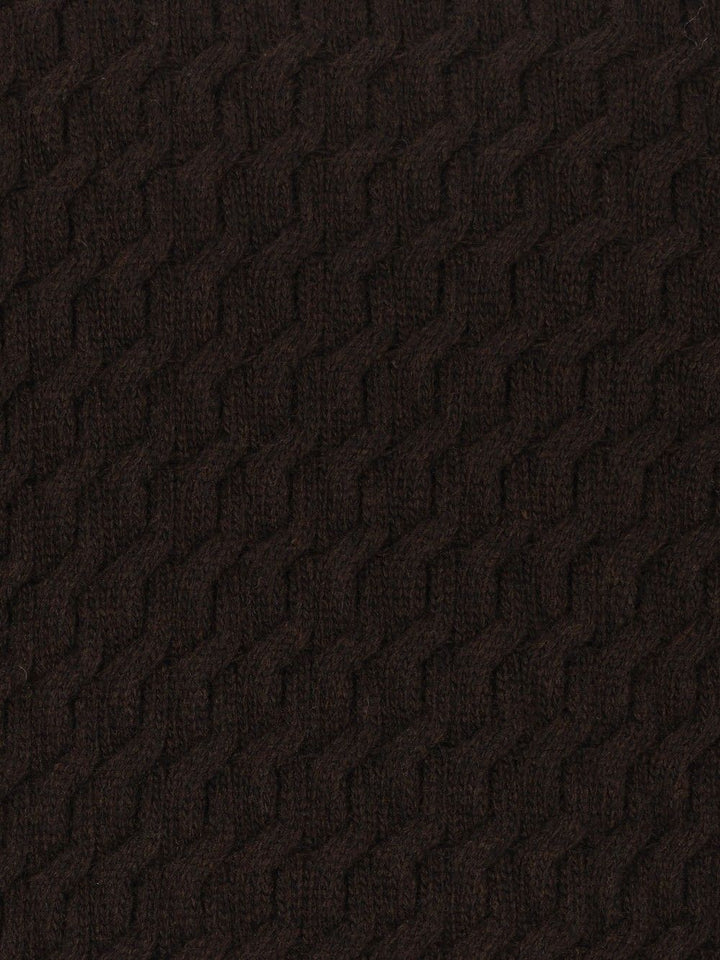 Al Duca D'Aosta Giro Treccia 3d 100 Lana Knitwear - Brown | 15dead9c19d882bd8555e4cc2ddd3a0b993aa400