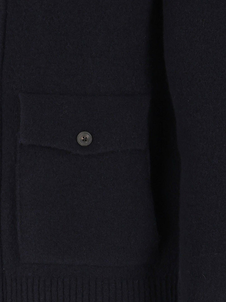 Al Duca D'Aosta Cardigan Zip 2 Tasche 93 Lana 6 Pa 1 Elastan Knitwear - Blue | 5403d6b4fdea3a467146f3891d3d6fb1ed7a2c4d