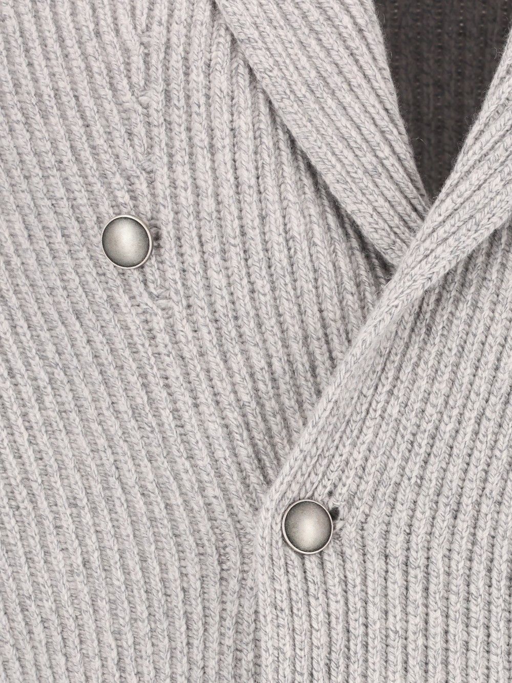 Al Duca D'Aosta Double-Breasted Cardigan Knitwear - Grey | c982b222b30948b56d4bea688d0932233d814809
