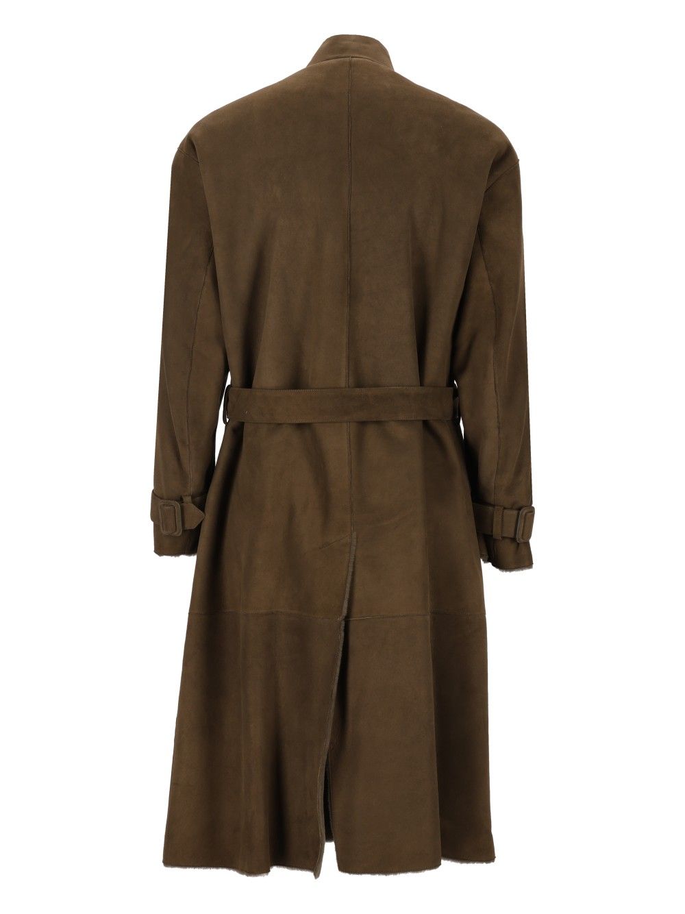 Giorgio Armani Double-Breasted Trench Coat Coats - Green | fbcc3d5f8d5d1f4eaaa45e3176f0d454f01d3f32