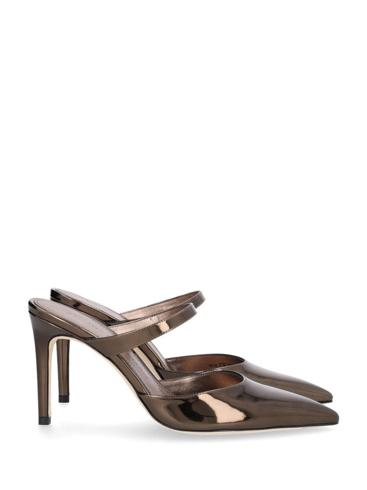 Stuart Weitzman Stuart Power 85  Mule Pumps - Brown | b5ec948793fecc00a944926aabe2b658c7d7bf08