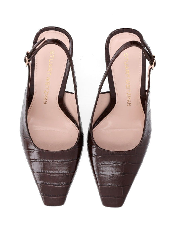 Stuart Weitzman Stassi 85 Slingback Pumps - Brown | 3cd072950a98b9ae5837876abf059d1d3014fbc7