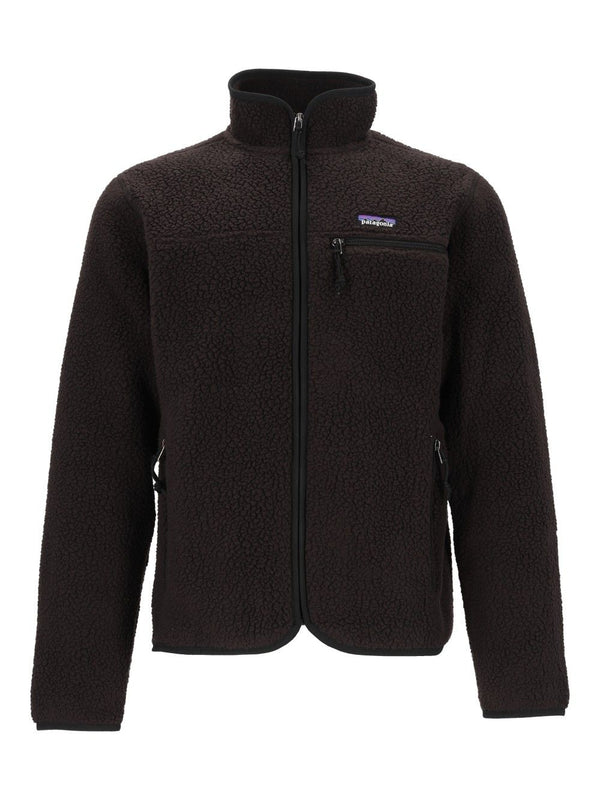 Retro Pile Fleece Jacket Black