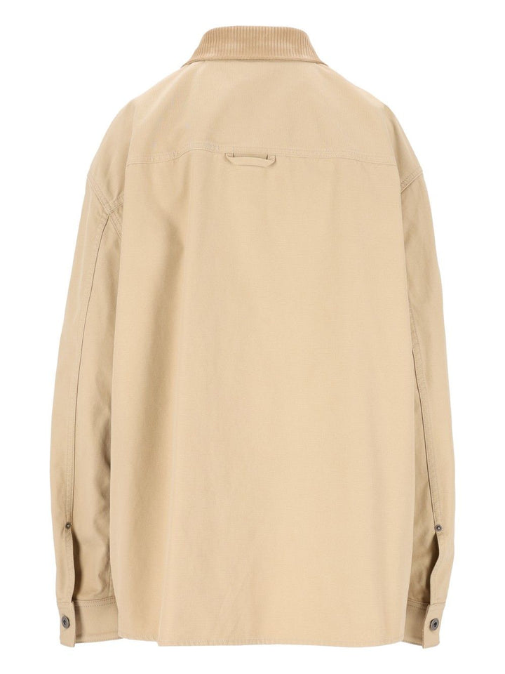 Loewe Cotton Canvas Overshirt Jackets - Beige | a1724487e26c291adc2bf8cb1b7ea2646f05b9f9