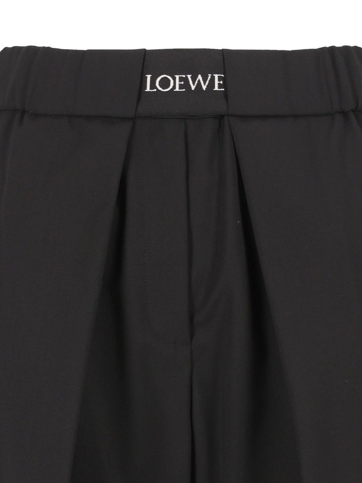 Loewe Stretch Wool Trousers - Black | 6215937e6861a53fed413989b0fac657b7094f24