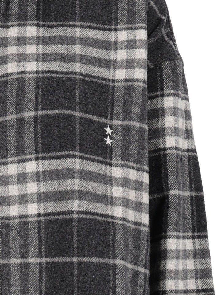 Icon Denim Oversized Check Shirt Shirts - Grey | 49fb932ef70860dcc8e84fda73b03ea87ce1939e