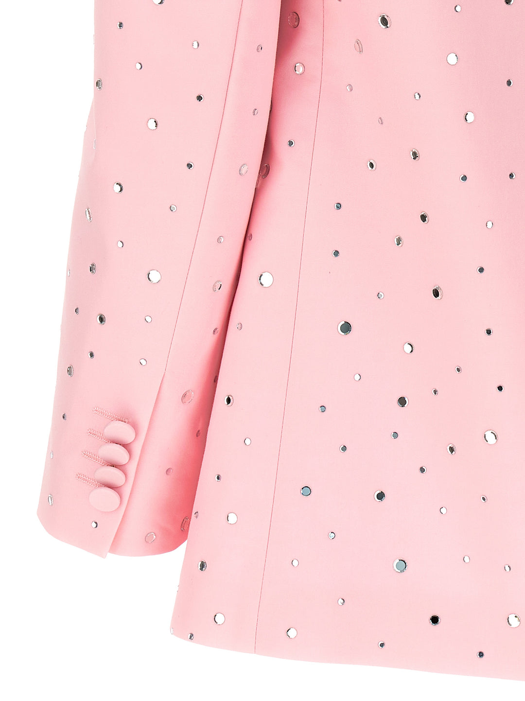 All Over Crystal Blazer Blazer And Suits Pink