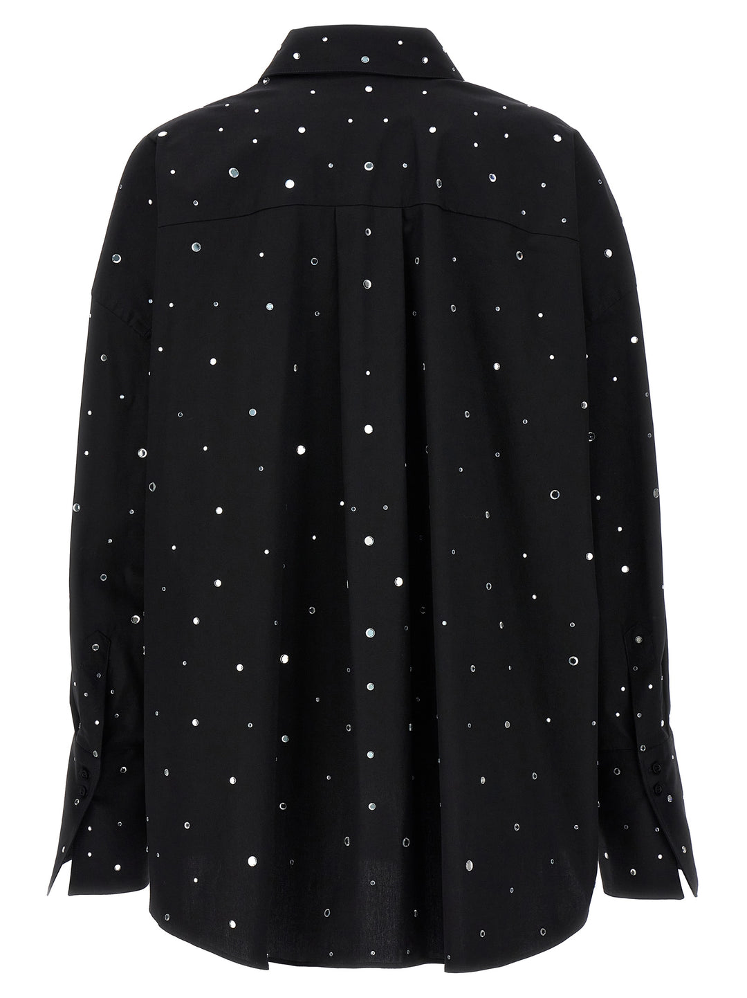 Rhinestone Shirt Shirt, Blouse Black