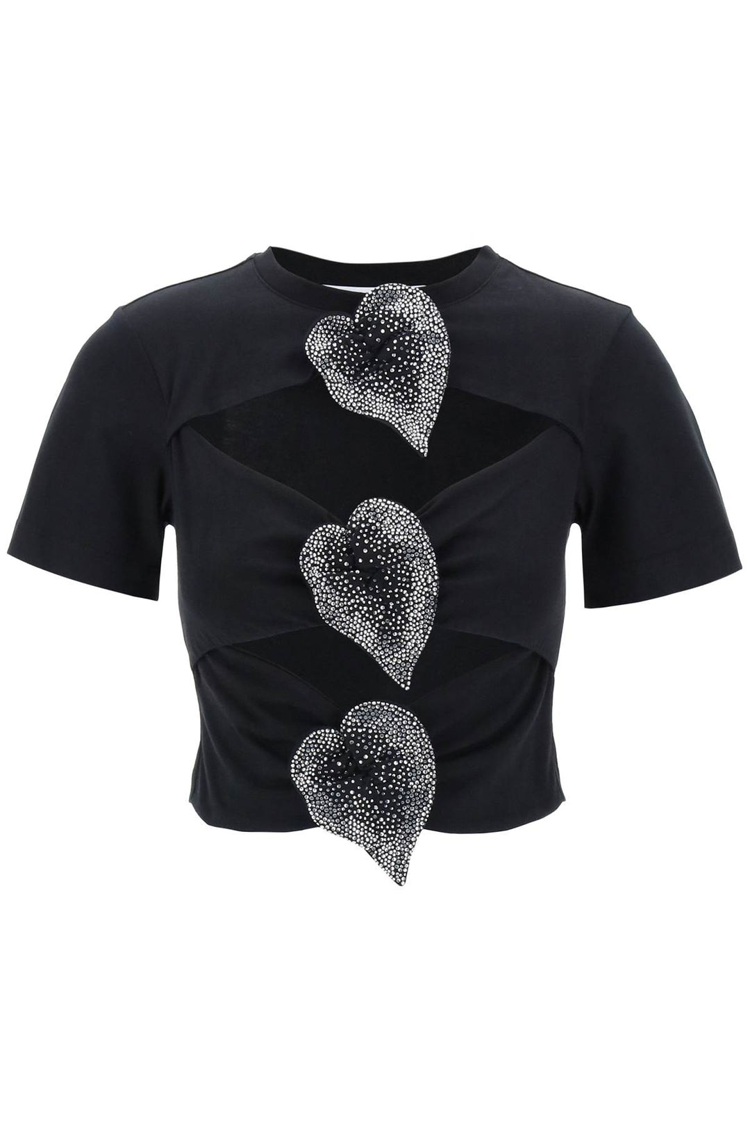 T Shirt Cut Out Con Applicazioni