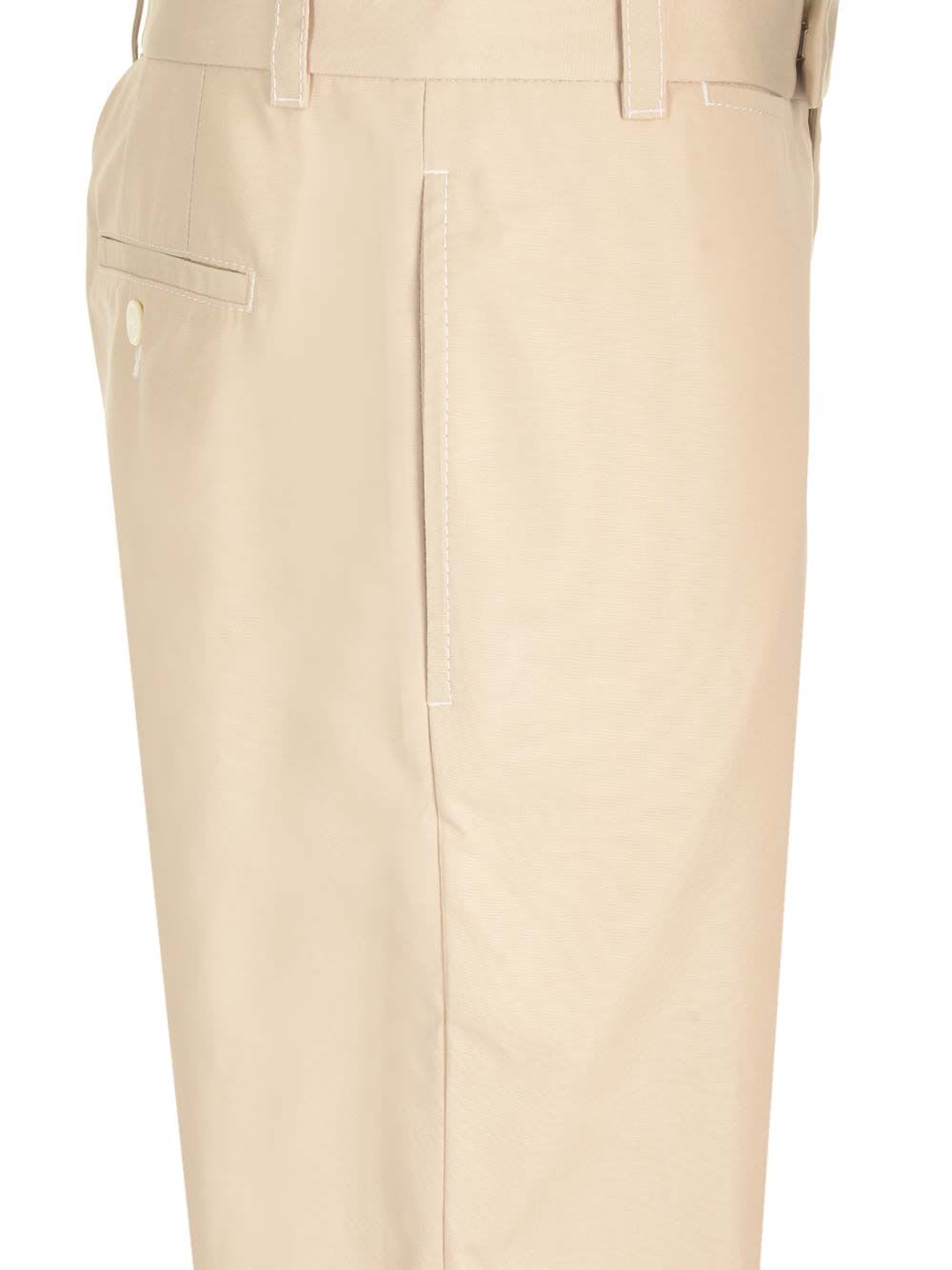 Typewriter Cloth Trousers Beige
