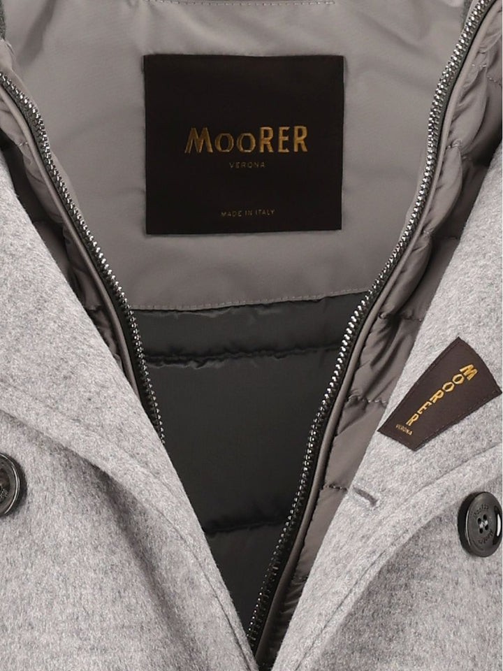 Moorer Bas-Le Jackets - Grey | 3550b9e61e64bf3854257dd2ef1debbba6510985