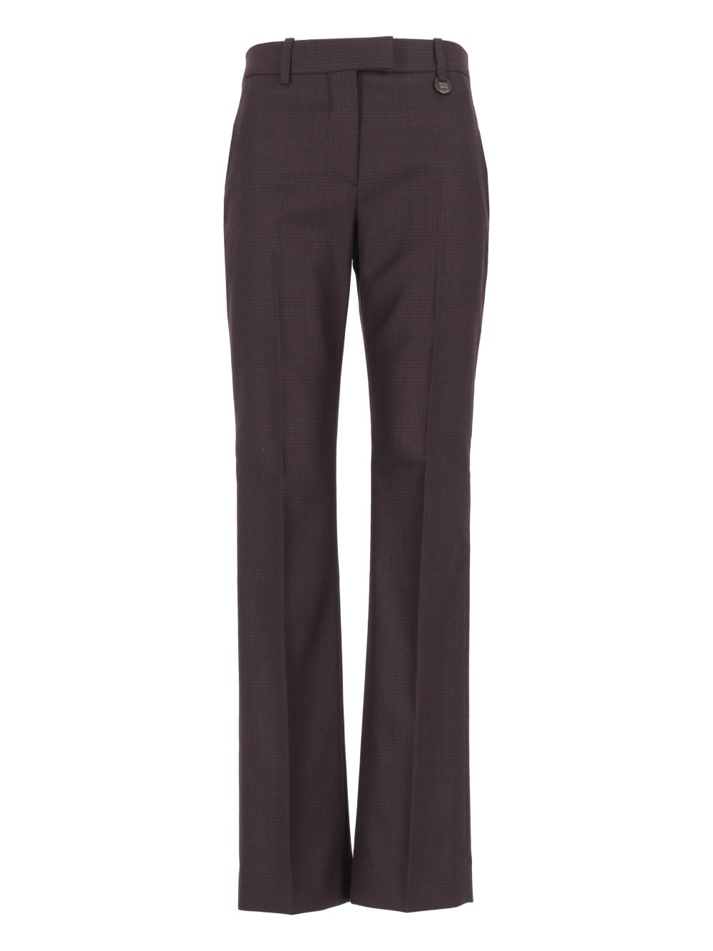Burberry Checked Wool Tailored Trousers - Brown | 9b803e66d7b3760726fb69f95e7df54e99544f69