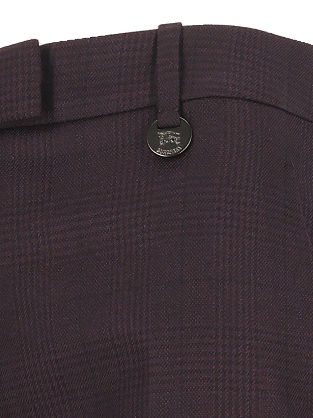 Burberry Checked Wool Tailored Trousers - Brown | 032ccb628ced9cc074134ab85edb481fd97ee0da