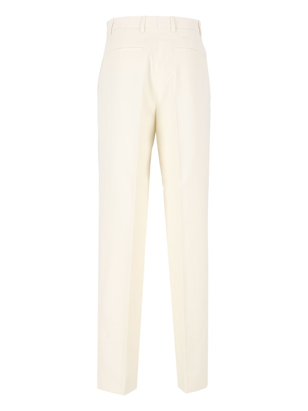 Burberry Pinstriped Wool Tailored Trousers - White | 752aac3673c960f2b4e7f9ef5561618b08e33fc3