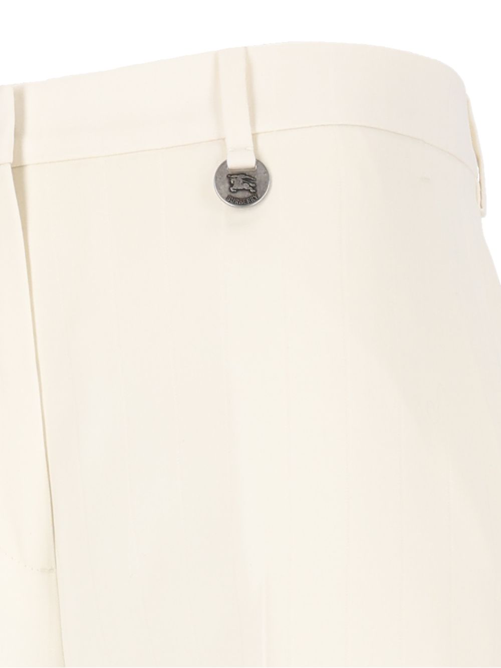 Burberry Pinstriped Wool Tailored Trousers - White | b0d74d83ef1507c320ca4f5dea001843dee80dee