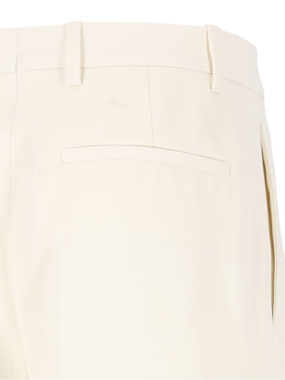 Burberry Pinstriped Wool Tailored Trousers - White | 444e86e8db9378fedaf2ca2e22782b5948c64c22