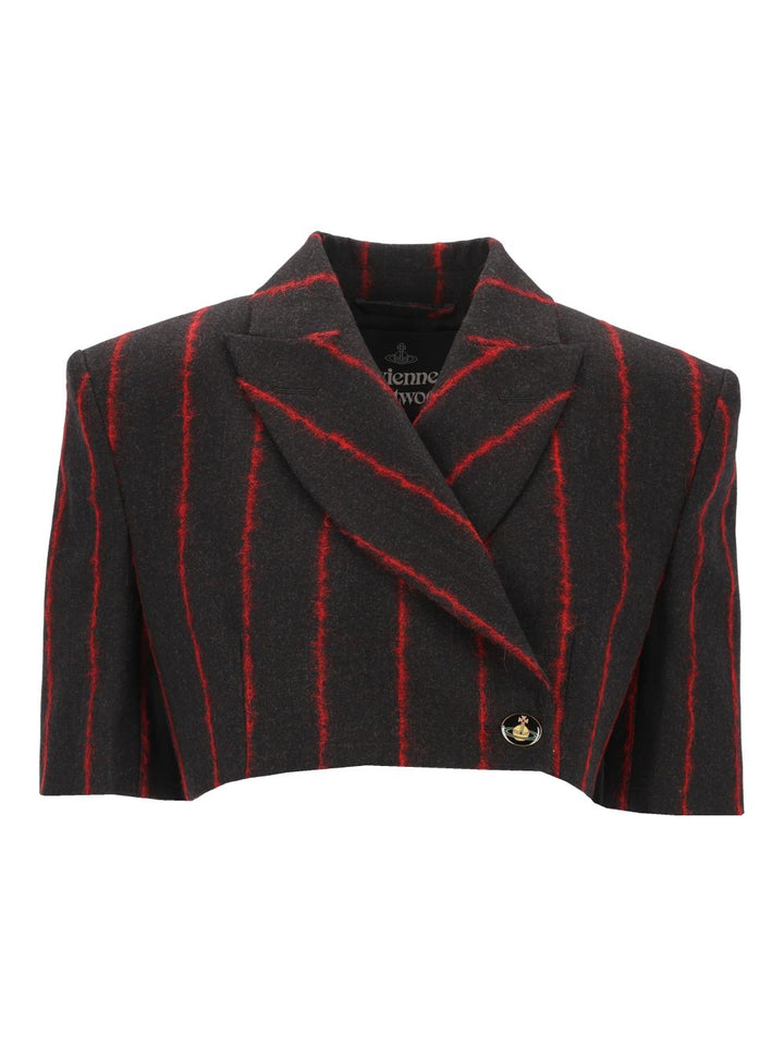 Vivienne Westwood Cut Off One Button Jacket Jackets - Multicolor | f2dfd2fc8261ac1d543ea5d3ddc6bfe686b823fc