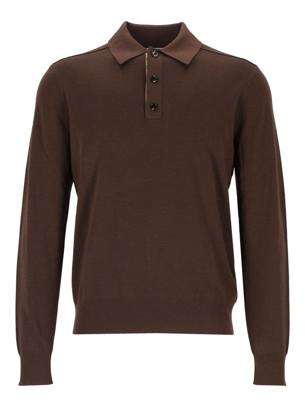 Marcus Ls Mrn Knitwear Brown