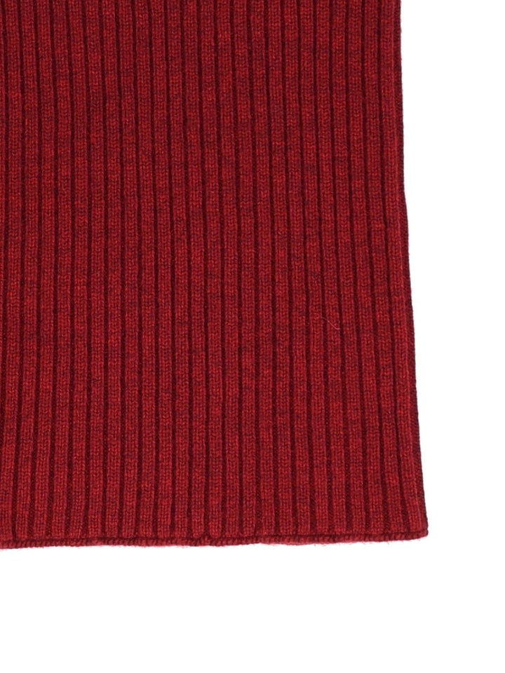 Bompard Ribbed Snood Scarves And Foulards Red
