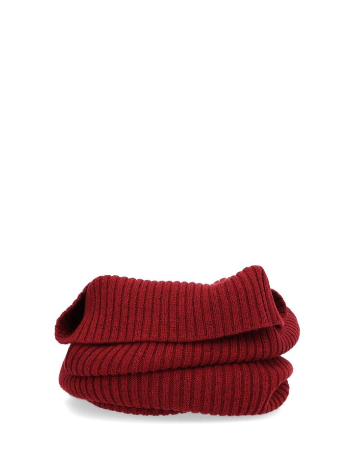 Bompard Ribbed Snood Scarves And Foulards Red