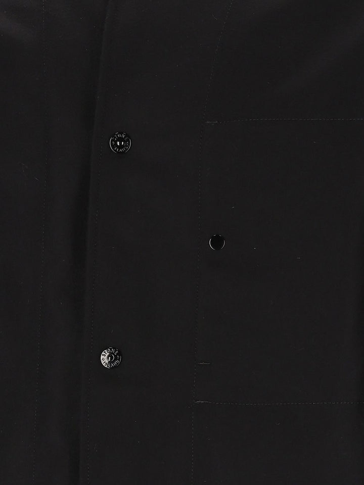 Stone Island Coated Jackets Black