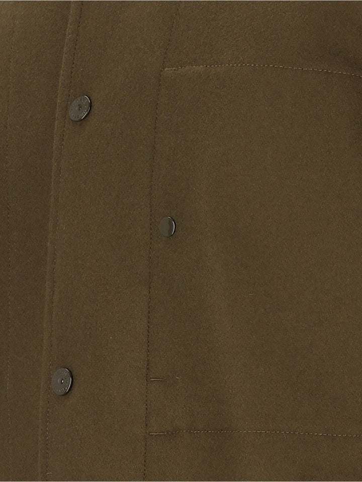 Stone Island Coated Jackets Green