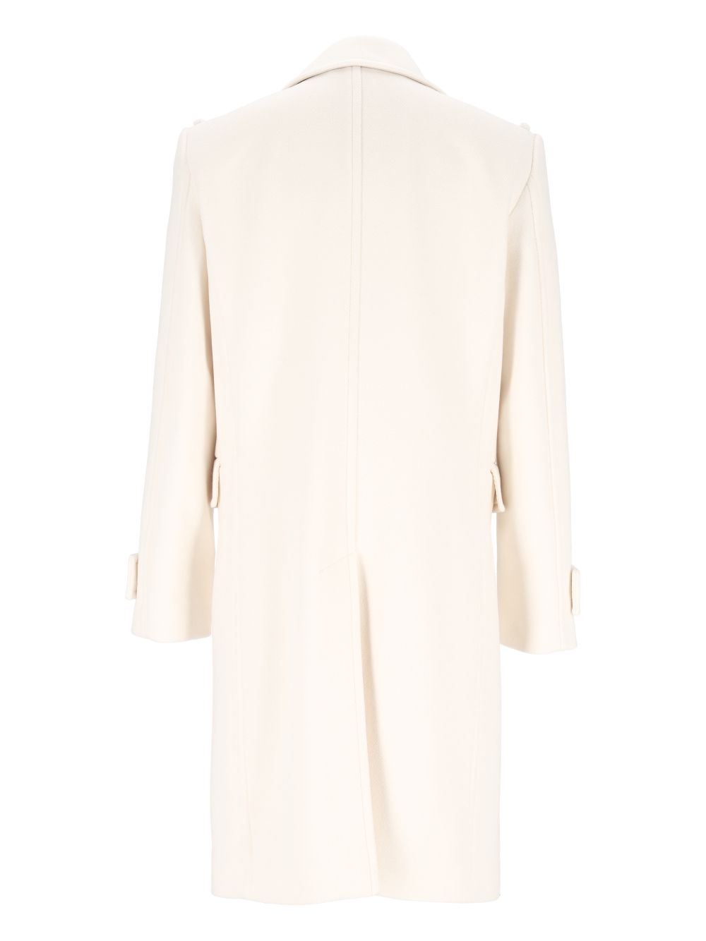 Burberry Double-Breasted Wool-Blend Coat Coats - White | cc946bf98c0889862c87ac31fa39b3f7ba590985