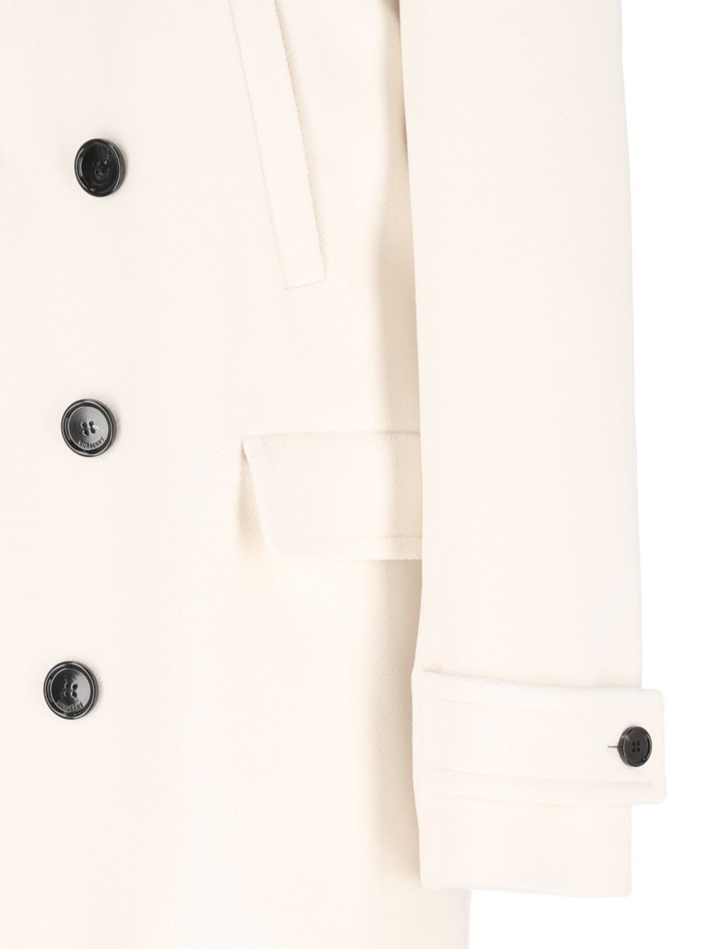 Burberry Double-Breasted Wool-Blend Coat Coats - White | abdeeb77327cd9e980a3ab760af0b3fd822707bb