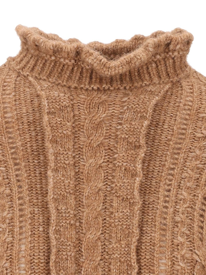 Moncler Grenoble Crew Neck Knitwear Brown