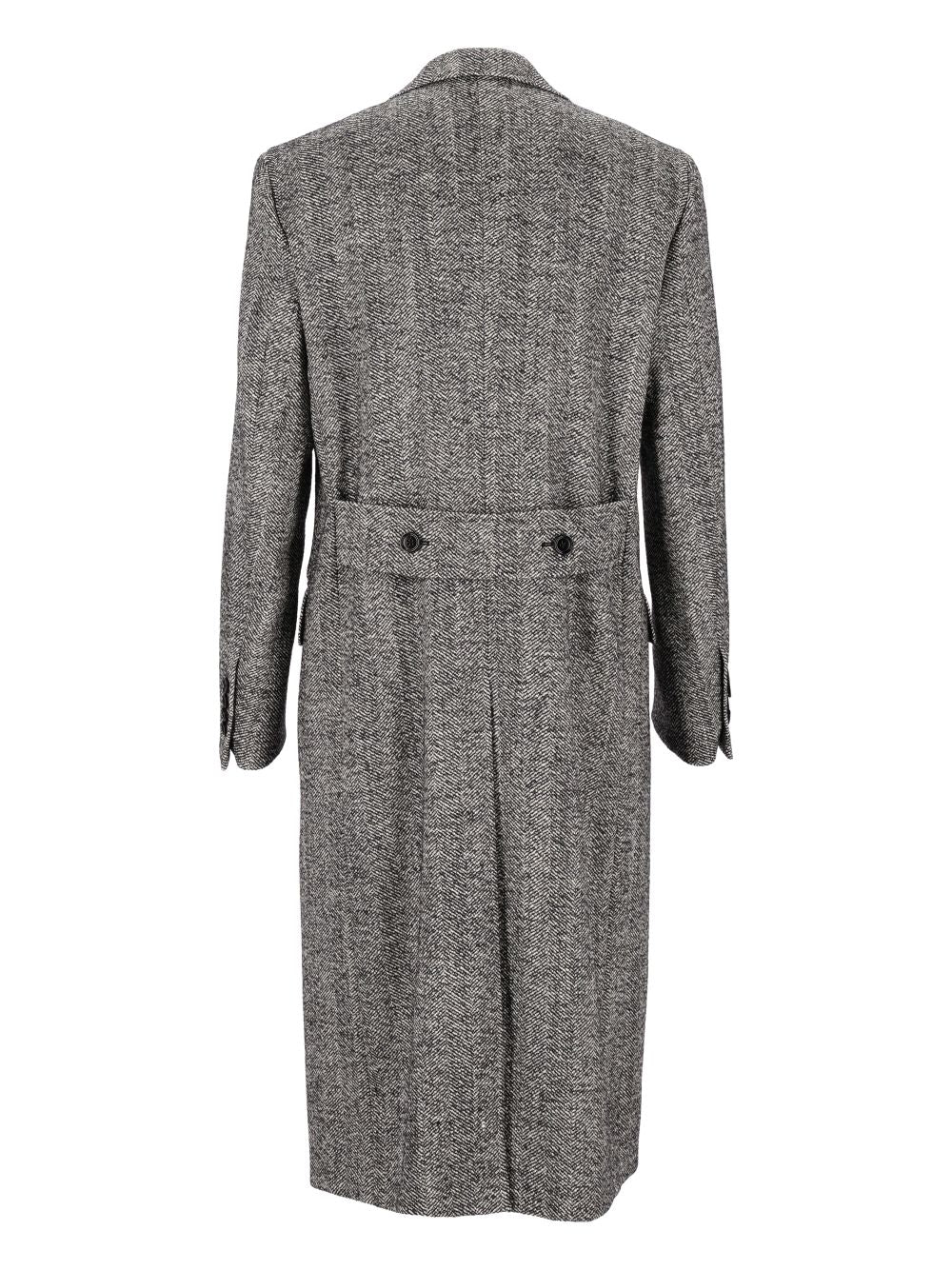 Dolce & Gabbana Double Breasted Coat Multicolor