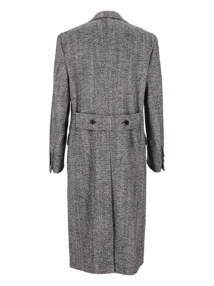 Dolce & Gabbana Double Breasted Coat Multicolor