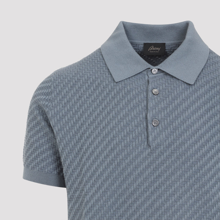 Brioni Polo - Blue | 023f008a6a3b821e2e6f8764cc2d2536cc373207