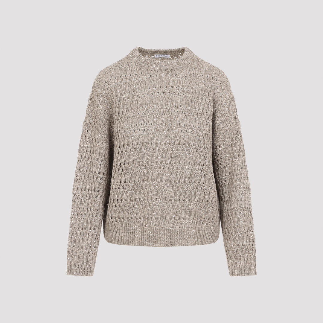 Brunello Cucinelli Sweater - Nude & Neutrals | 615cbf4f0169e455af238144581ac6e153320f87