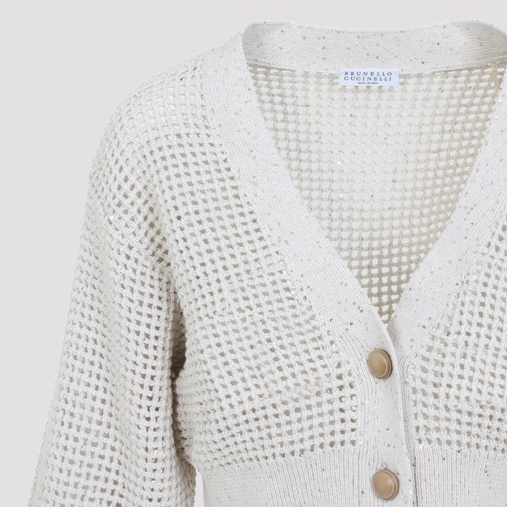 Brunello Cucinelli Cardigan - Nude & Neutrals | 361e352bae646f00061e3a28cfe017de09b22861