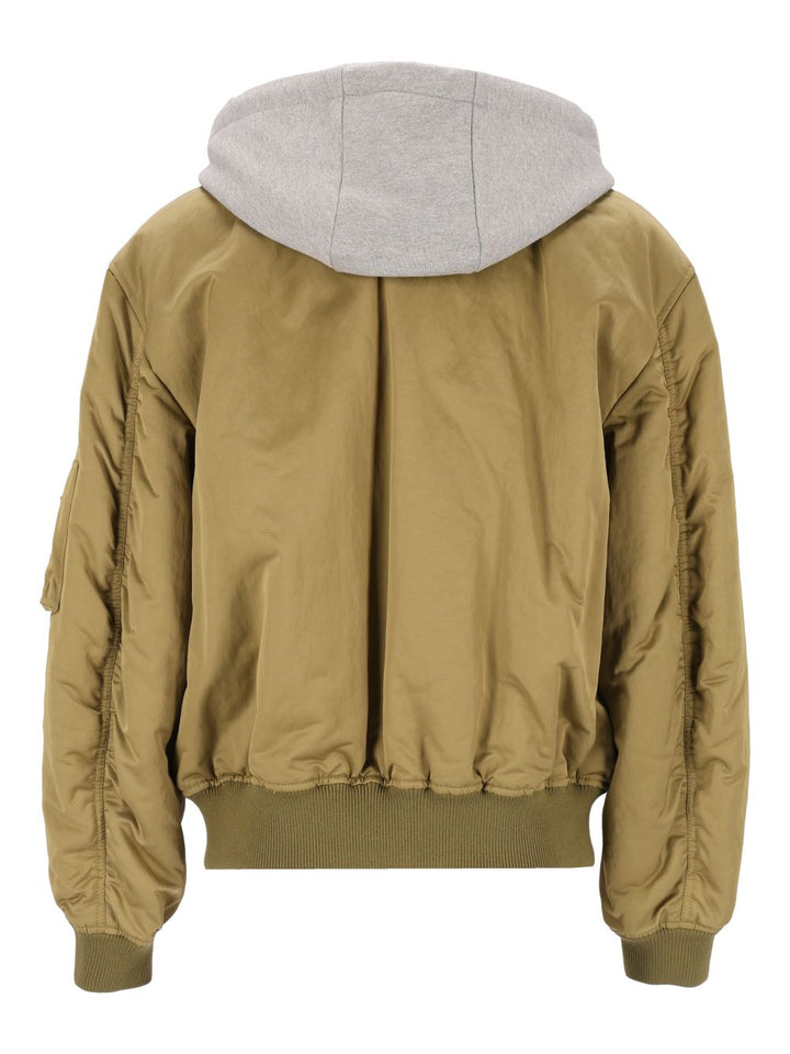 Loewe Technical Fabric Bomber Jacket Jackets - Green | 54a4c865c1e7aa90c8de4df0bd950d7805a452e3