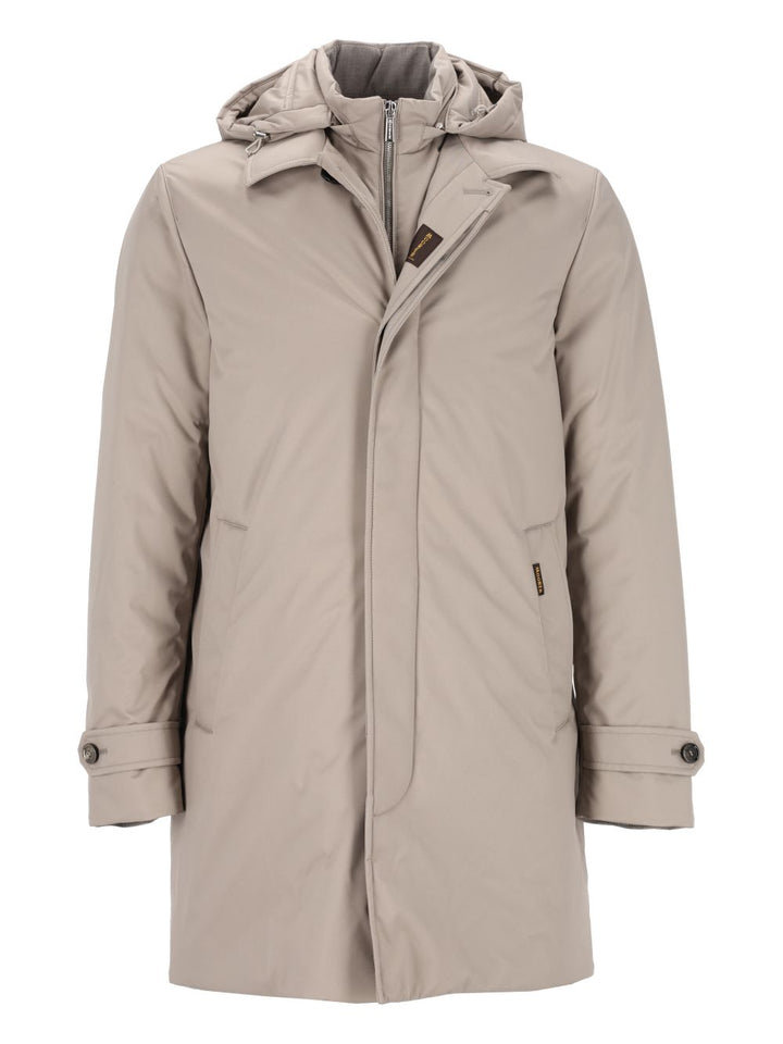Moorer Ralli Technical-Fabric Coat Jackets - Grey | 8fcade3a3c9aa105b02f13da8d3d7a986b8b9674